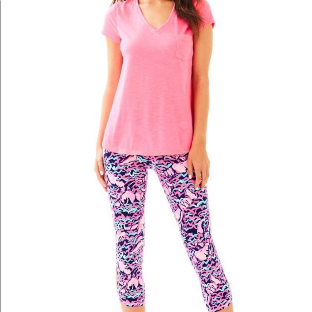 NWT Lilly Pulitzer Pop Up Lobstah Roll crops, S